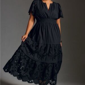 Anthropologie Somerset Maxi Dress Cutwork Edition
